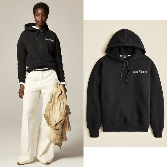 NWT J CREW x The New Yorker Limited-edition relaxed hoodie in heritage fleece - Picture 1 of 7